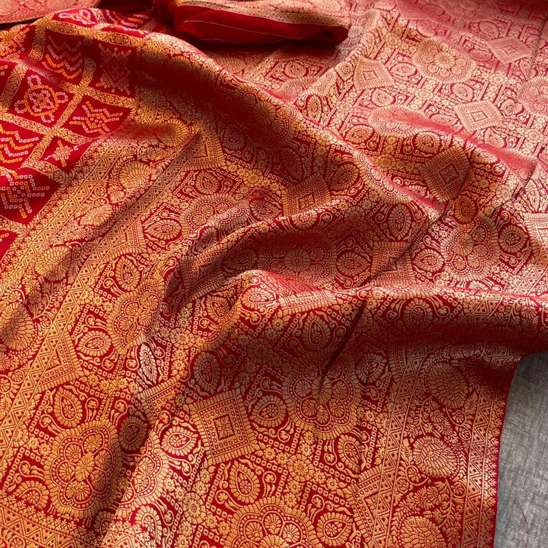 Pure Munga Silk Saree with Meena Banarasi Weaving