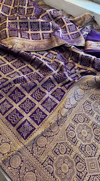 Pure Munga Silk Saree with Meena Banarasi Weaving