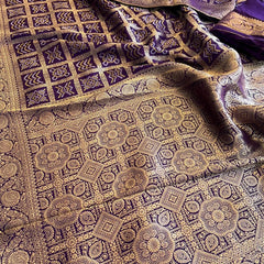 Pure Munga Silk Saree with Meena Banarasi Weaving