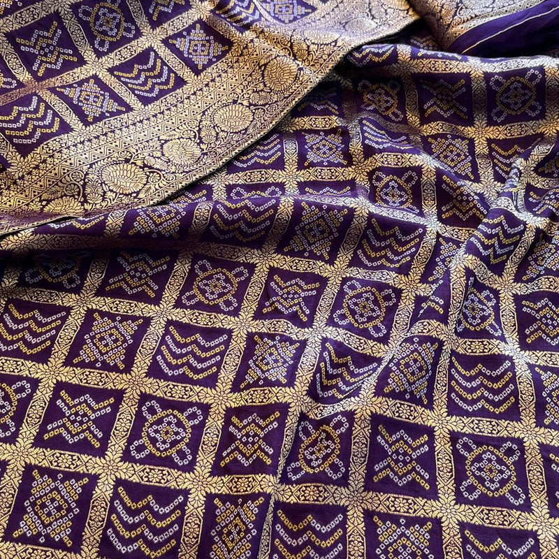 Pure Munga Silk Saree with Meena Banarasi Weaving