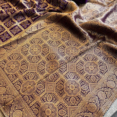 Pure Munga Silk Saree with Meena Banarasi Weaving