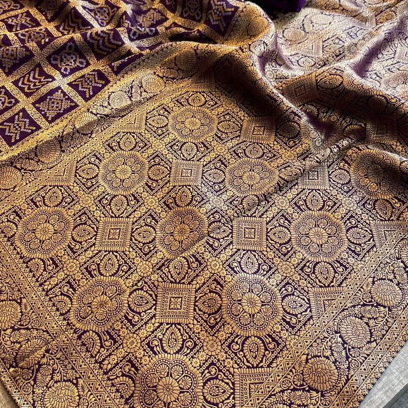 Pure Munga Silk Saree with Meena Banarasi Weaving