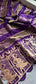 Pure Crepe Silk Saree with Zari Banarasi Weaving