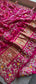 Pure Gajji Silk Handmade Bandhani Saree with Zardozi, Gotapatti & Pearl Detailing