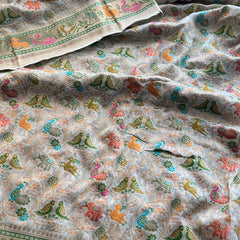 Pure Heavy Khaddi Georgette Banarasi Saree with Bandhani & Meena Weaving