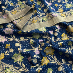 Pure Khaddi Georgette Saree with Meena Banarasi Weaving