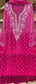 Pure Chiffon Anarkali Kurta Dupatta Set with Pearl & Katdana Embellishments