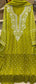 Pure Chiffon Anarkali Kurta Dupatta Set with Pearl & Katdana Embellishments