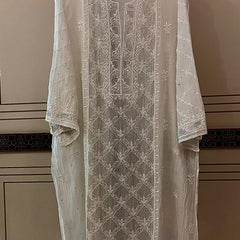 Pure Mul Chanderi Kurta Dupatta Set with Sequin and Katdana