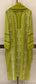 Mul Chanderi Semi-Stitched Kurta Dupatta Set with Pearl, Sequin & Katdana Embellishments