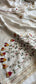 Pure Tussar Linen Silk Saree with Hand Knot & Katha Work