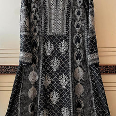 Mul Chanderi Kalidar Kurta Dupatta Set - Semi-Stitched Elegance
