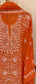 Mul Chanderi Semi-Stitched Kurta Dupatta Set with Pearl, Sequin & Katdana Work