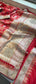Munga Patola Silk Saree with Gotapatti & Pearl Embroidery