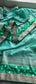 Munga Patola Silk Saree with Sequins & Pearl Embroidery