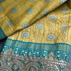 Kanjivaram Meena Silk Banarasi Saree with Gotapatti & Sequins