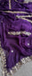 Chiffon Saree with Zardozi, Pearl & Gotapatti Highlights