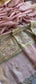 Tissue Linen Silk Banarasi Saree with Pearl & Resham Work