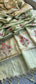Banarasi Tissue Linen Silk Saree with Resham & Pearl Highlights