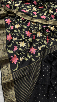 Soft Munga Banarasi Silk Saree with Multithread Embroidery