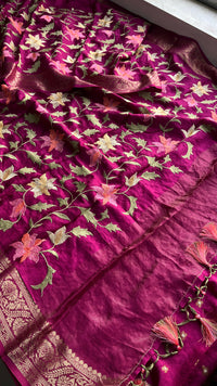 Soft Munga Banarasi Silk Saree with Multithread Embroidery
