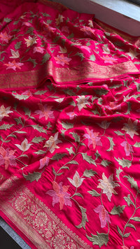 Soft Munga Banarasi Silk Saree with Multithread Embroidery