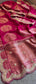 Munga Banarasi Silk Saree with Zardozi & Pearl Embroidery