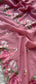 Soft Linen Saree with Multicolor Embroidered Highlights