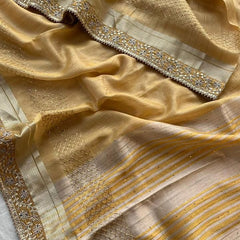 Soft Tissue Saree with Fancy Gotta & Sequin Border