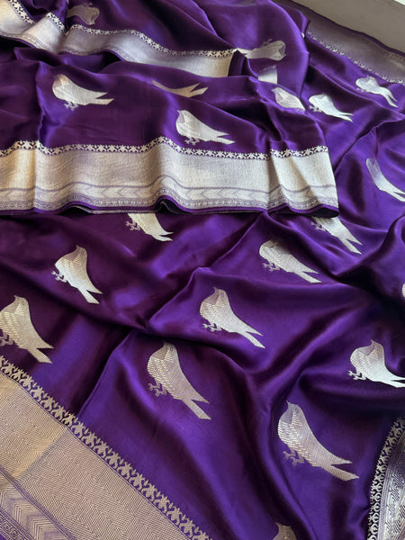 Kora Patola Silk Banarasi Saree with Zardozi & Gotapatti