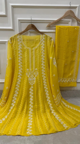 Mul Chanderi Co-ord Set with Sequin & Katdana Work