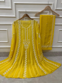 Mul Chanderi Co-ord Set with Sequin & Katdana Work