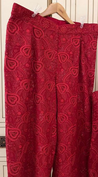 Surrkkh Laal Ek-Taar Blazer Set – Premium Wedding Wear