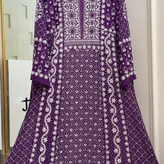 Mul Chanderi Kalidar Set with Pearl & Katdana Work