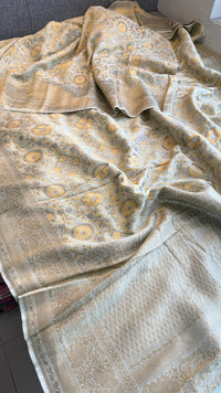 Khaddi Georgette Silk Saree with Meena Bandhani Weave