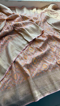 Khaddi Georgette Silk Saree with Meena Bandhani Weave