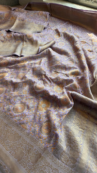 Khaddi Georgette Silk Saree with Meena Bandhani Weave