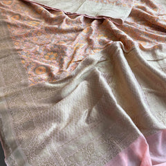 Khaddi Georgette Silk Saree with Meena Bandhani Weave