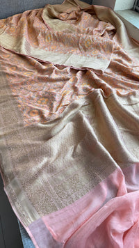 Khaddi Georgette Silk Saree with Meena Bandhani Weave