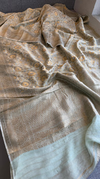Khaddi Georgette Silk Saree with Meena Bandhani Weave