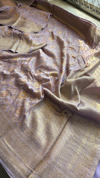 Khaddi Georgette Silk Saree with Meena Bandhani Weave