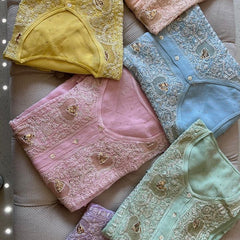 Pure Georgette Co-Ord Set with Mukaish Pitta Work