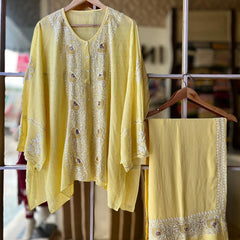 Pure Georgette Co-Ord Set with Mukaish Pitta Work