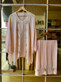 Pure Georgette Co-Ord Set with Mukaish Pitta Work