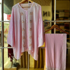 Pure Georgette Co-Ord Set with Mukaish Pitta Work