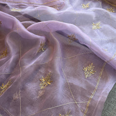 Soft Organza Saree with Zardozi & Pearl Hand Embroidery