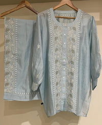 Pure Chanderi Embellished Co-ord Set for Women