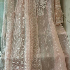 Pure Organza Anarkali Set with Pearl, Sequin & Katdana Work