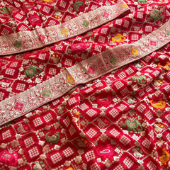 Khaddi Georgette Banarasi Silk Saree with Meena Weaving