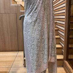Luxury Pure Georgette Wedding Saree with Pearl & Sequin Work